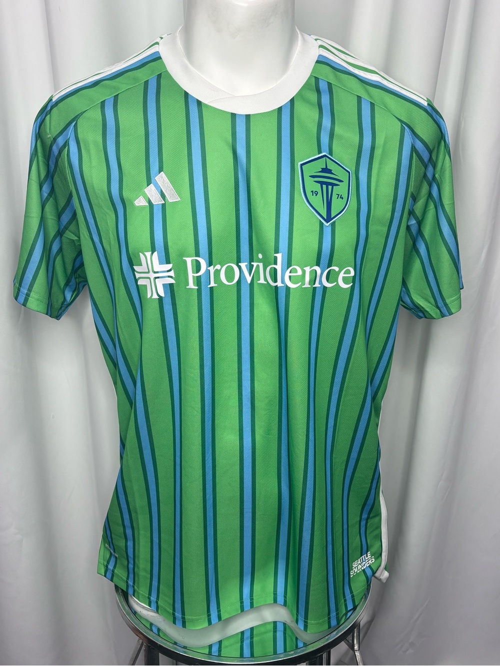 adidas Green & Blue Seattle Sounders Men’s Soccer Jersey